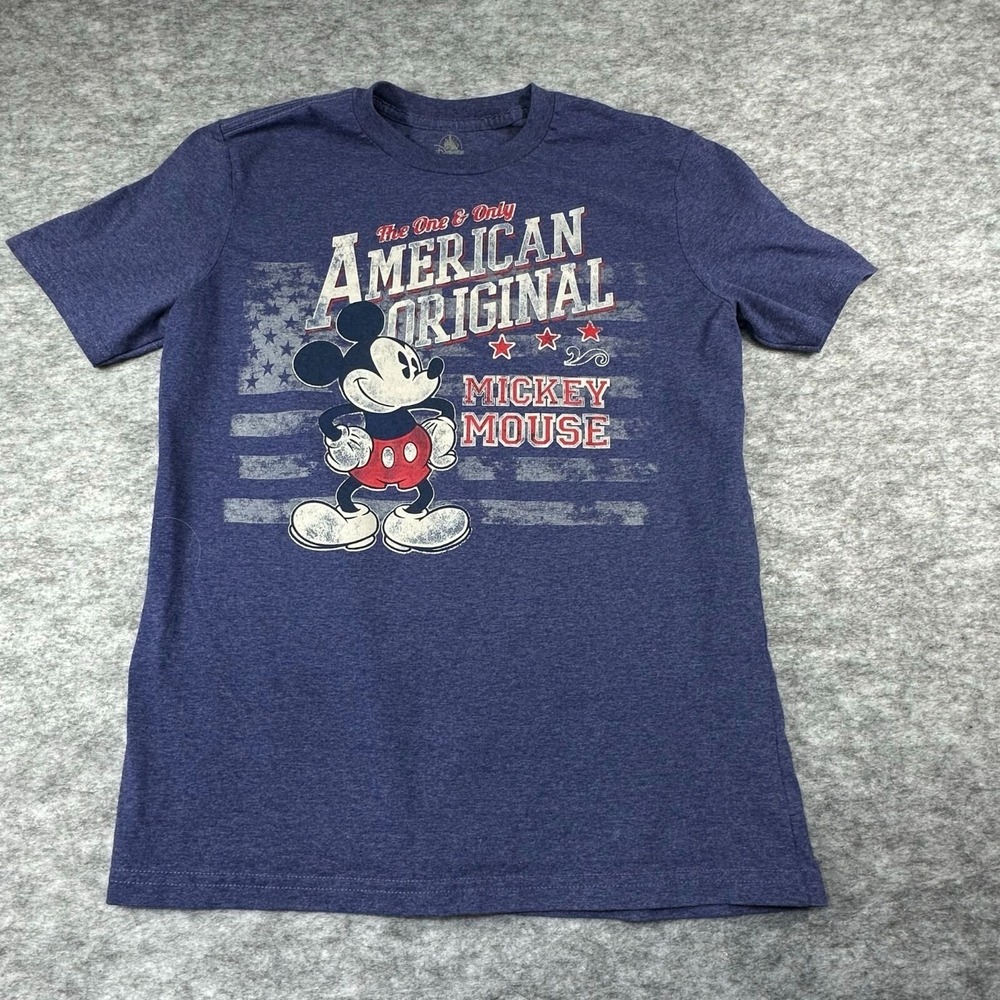 Disney Mens Tshirt Size small Mickey Mouse American‎ Original Graphic T-Shirt